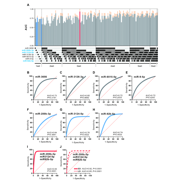 图4 miRNA panel的诊断效能评估