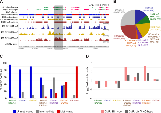 图4：DMRs的组蛋白修饰富集分析