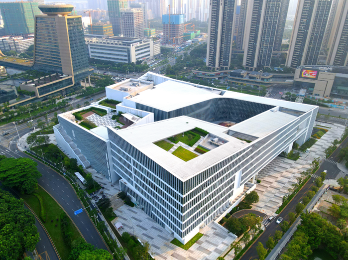 图书馆外观图。深圳市光明区图书馆供图